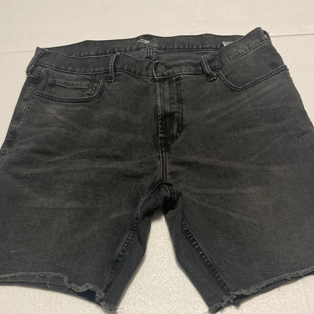 Old Navy Black Jean Shorts Raw Hem